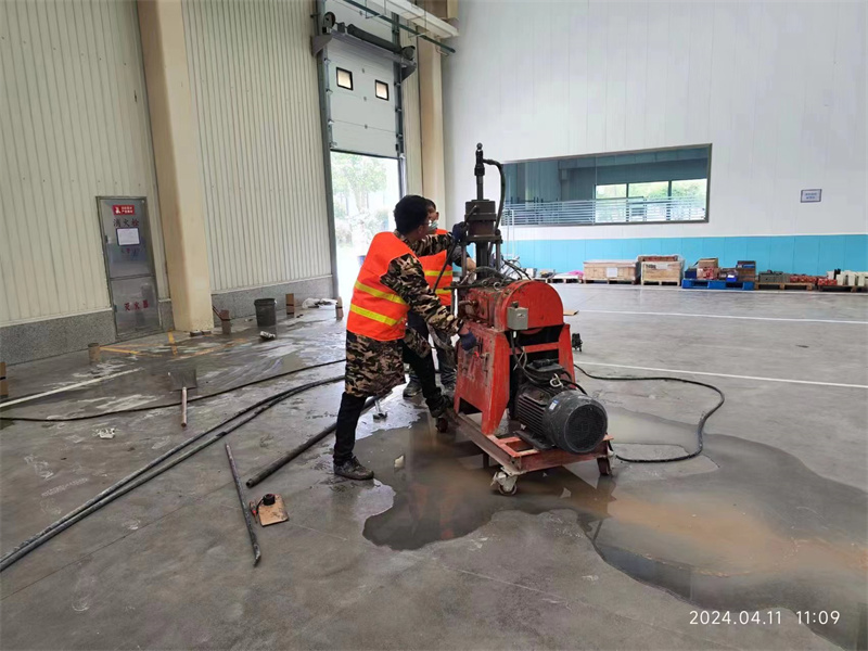 金川厂房地面下沉塌陷注浆加固施工